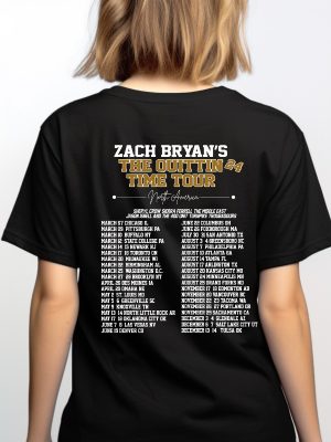 Zach Bryan The Quittin Time 2024 Tour Shirt Country Music Singer American Heartbreak Shirt Western Cowboy Shirt Gift For Fan Unique revetee 4