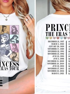 Princess Eras Tour Bella Shirt Disney Princess Tour Tee Disney Princess Characters Shirt Disney Girl Trip Shirt Disneyland Shirt Unique revetee 2