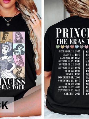 Princess Eras Tour Bella Shirt Disney Princess Tour Tee Disney Princess Characters Shirt Disney Girl Trip Shirt Disneyland Shirt Unique revetee 4