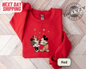 Disney Mickey Minnie Love Shirt Mickey And Minnie Valentines Tshirt Disneyland Love Hoodie Mickey Minnie Sweatshirt Kiss Love Shirt giftyzy 7