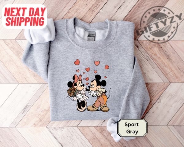 Disney Mickey Minnie Love Shirt Mickey And Minnie Valentines Tshirt Disneyland Love Hoodie Mickey Minnie Sweatshirt Kiss Love Shirt giftyzy 8