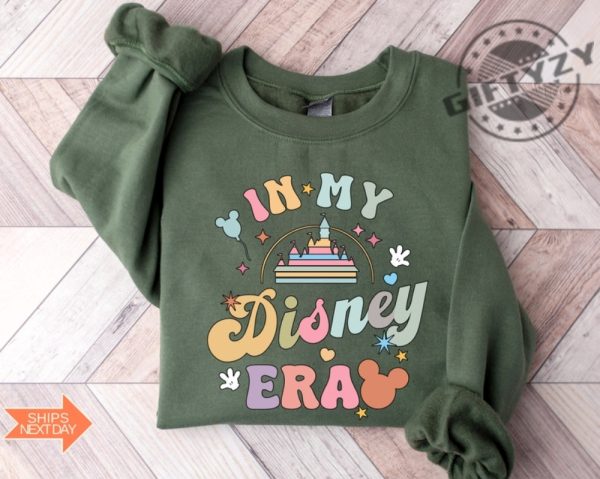 In My Disney Era Shirt Disneyworld Tshirt Retro Disney Hoodie Disney Castle Sweatshirt Mickey Fan Gift Disney Family Trip Shirt giftyzy 2