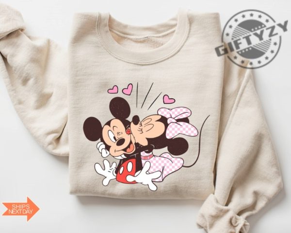 Vintage Mickey And Minnie Tshirt Disney Valentines Day Sweatshirt Disney Valentines Day Hoodie Mickey Minnie Valentine Shirt giftyzy 2
