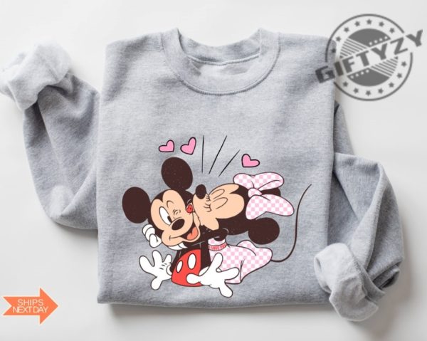 Vintage Mickey And Minnie Tshirt Disney Valentines Day Sweatshirt Disney Valentines Day Hoodie Mickey Minnie Valentine Shirt giftyzy 3