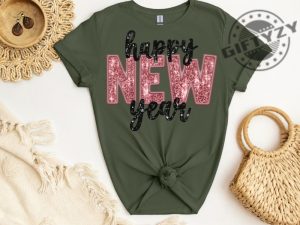 Glitter New Years Shirt New Years Sweatshirt Womens New Years Eve Tshirt New Years Eve Hoodie Happy New Year Glitter Shirt giftyzy 4