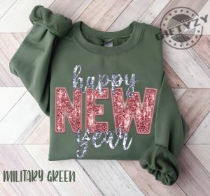 Glitter New Years Shirt New Years Sweatshirt Womens New Years Eve Tshirt New Years Eve Hoodie Happy New Year Glitter Shirt giftyzy 6