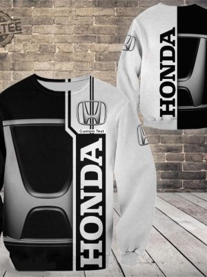 Honda 3D All Over Printed Custom Name Tshirt Sweatshirt Hoodie Bomber revetee 2