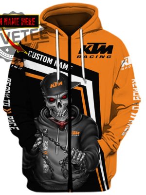 Ktm Skull Tshirt Sweatshirt Polo Hawaiian Hoodie 3D Apparel Full Printing Custom Name revetee 7