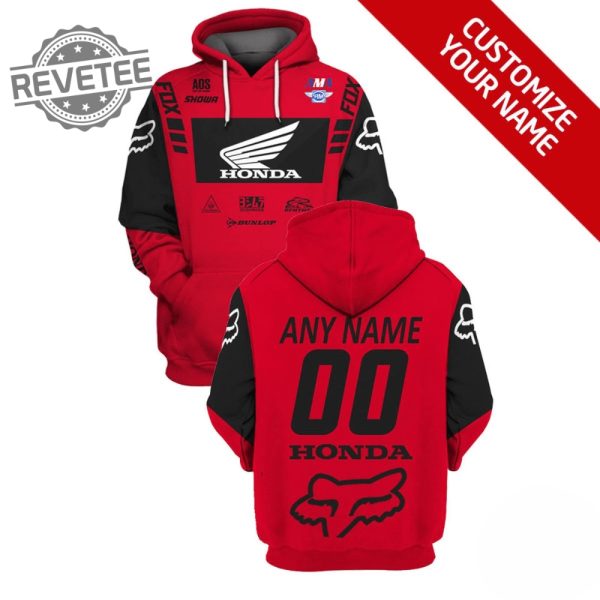 Personalized Racing Car Honda 3D All Over Print Hoodie Zipup Hoodie revetee 1