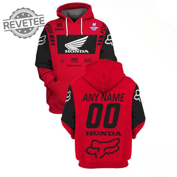 Personalized Racing Car Honda 3D All Over Print Hoodie Zipup Hoodie revetee 2