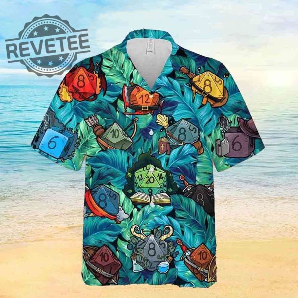 Dnd Dice Hawaiian Shirt Unique revetee 1