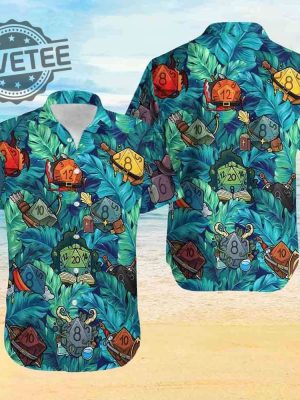 Dnd Dice Hawaiian Shirt Unique revetee 2