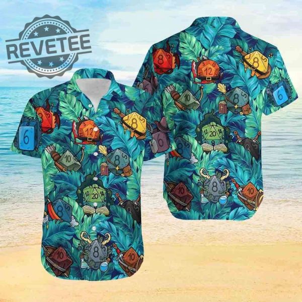 Dnd Dice Hawaiian Shirt Unique revetee 2