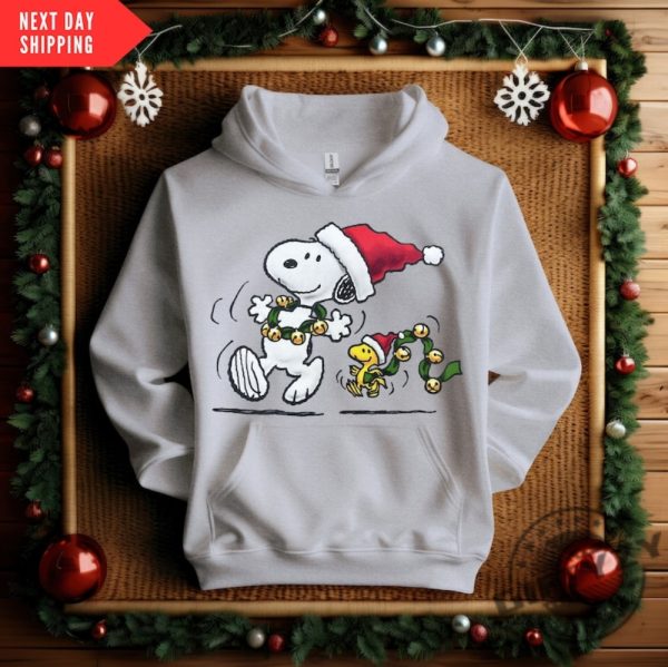 Snoopy Christmas Shirt Dog Christmas Crewneck Sweatshirt Christmas Gifts Winter Clothes Snoopy Hoodie Boujee Tshirt Christmas Shirt giftyzy 4