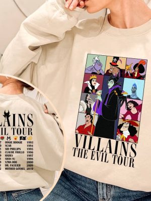 Villains Eras Tour Shirt Disneyland Villains Tour Tee Villains Characters Shirt Girl Trip Shirt Disneyland Family Shirt Birthday Gift Unique revetee 2