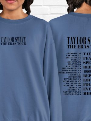 Eras Tour Blue Crewneck Ts Merch Sweatshirt Dupe Gildan Unique Taylor Swift Shirt revetee 2