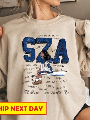 Retro Sza Sweatshirt Sza Shirt Good Days Sza Merch Sza Sos Tour Shirt 2023 Sza Sos Album Shirt Gift For Sza Fans Music Lovers Unique revetee 2