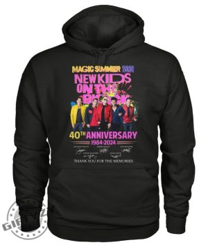 Magic Summer 2024 New Kids On The Block 40Th Anniversary 1984 2024 Thank You For The Memories Shirt giftyzy 2