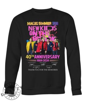 Magic Summer 2024 New Kids On The Block 40Th Anniversary 1984 2024 Thank You For The Memories Shirt giftyzy 3