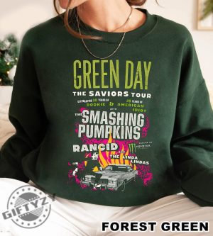 Green Day The Saviors 2024 Tour Shirt Green Day Band Graphic Tshirt Green Day Concert Hoodie Green Day Fan Sweatshirt Rock Band Green Day Shirt giftyzy 2