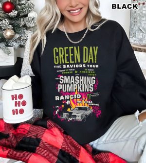 Green Day The Saviors 2024 Tour Shirt Green Day Band Graphic Tshirt Green Day Concert Hoodie Green Day Fan Sweatshirt Rock Band Green Day Shirt giftyzy 3