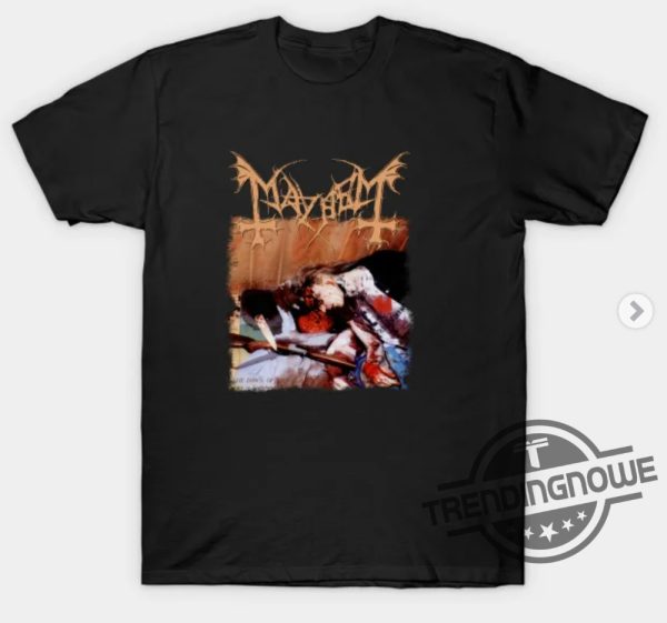 Norway Rock Mayhem Shirt Norway Rock Mayhem Band Vintage Punk T Shirt Mayhem Band Shirt Mayhem Shirt trendingnowe 1 2