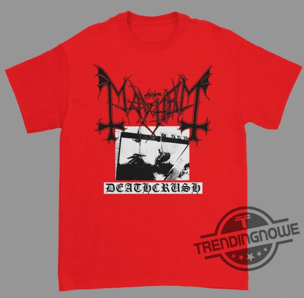 Norway Rock Mayhem Shirt Deathcrush Norway Rock Mayhem Band Vintage Punk T Shirt Mayhem Band Shirt Mayhem Shirt trendingnowe 1