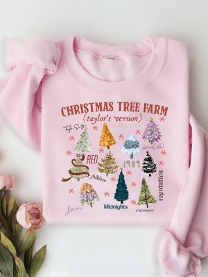 Christmas Tree Farm Taylors Version Sweatshirt Concert Christmas Shirt Ts Shirt Music Lover Christmas Shirt Tour Christmas Sweatshirt Unique revetee 2