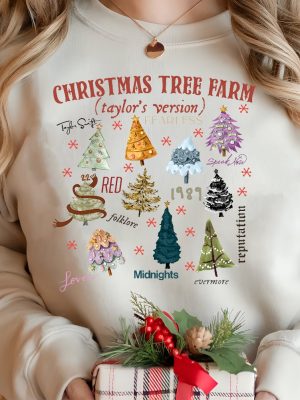 Christmas Tree Farm Taylors Version Sweatshirt Concert Christmas Shirt Ts Shirt Music Lover Christmas Shirt Tour Christmas Sweatshirt Unique revetee 3