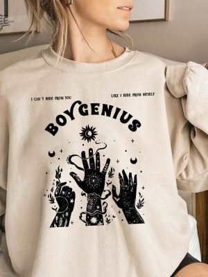 Boygenius Merch Shirt Sweatshirt Hoodie Boygenius Band 2023 Tour Shirt Indie Rock Music Tour 2023 Merch Indie Music Shirt Reset Tour Unique revetee 3