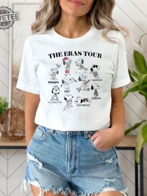 Snoopy Christmas Shirt Snopy Eras Tour Shirt Christmas Cartoon Dog Sweatshirt Unique revetee 4