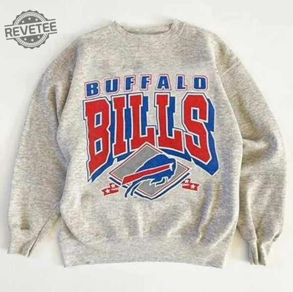 Vintage Buffalo Football Sweatshirt Buffalo Shirt Buffalo Football Crewneck Buffalo New York Buffalo Fan Gift Football Sweatshirt Unique revetee 1