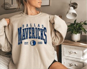 Vintage Dallas Mavericks Shirt Dallas Basketball Hoodie Unisex Basketball Shirt Dallas Mavericks Sweatshirt Mavericks Basketball Tee Unique revetee 2