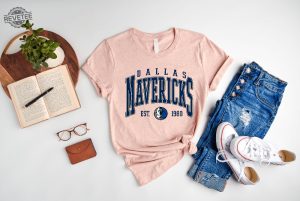 Vintage Dallas Mavericks Shirt Dallas Basketball Hoodie Unisex Basketball Shirt Dallas Mavericks Sweatshirt Mavericks Basketball Tee Unique revetee 4