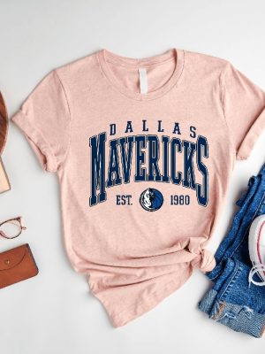 Vintage Dallas Mavericks Shirt Dallas Basketball Hoodie Unisex Basketball Shirt Dallas Mavericks Sweatshirt Mavericks Basketball Tee Unique revetee 4