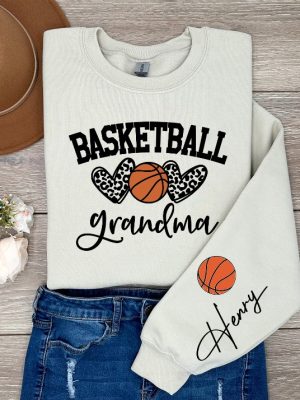 Customized Basketball Sweatshirt Your Name Basketball Shirt Basketball Grandma Shirt Basketball Mom Shirt Custom Basketball Shirt Unique revetee 6