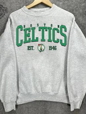 Vintage Boston Celtic Basketball Sweatshirt Celtics 90S Shirt Retro Style Shirt Crewneck Boston Basketball Hoodie Unique revetee 2