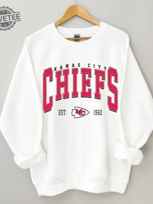 Chief Sweatshirt Kansas City Football Sweatshirt Chief Hoodie American Football Sweatshirt Kansas City Chiefs Fan Gifts Chiefs Karma Unique revetee 2