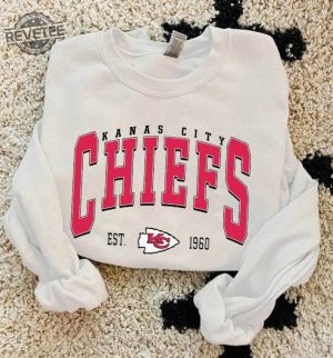 Chief Sweatshirt Kansas City Football Sweatshirt Chief Hoodie American Football Sweatshirt Kansas City Chiefs Fan Gifts Chiefs Karma Unique revetee 4