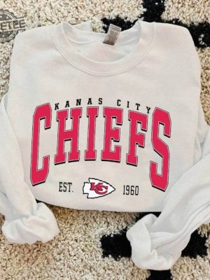 Chief Sweatshirt Kansas City Football Sweatshirt Chief Hoodie American Football Sweatshirt Kansas City Chiefs Fan Gifts Chiefs Karma Unique revetee 4