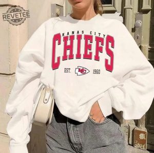 Chief Sweatshirt Kansas City Football Sweatshirt Chief Hoodie American Football Sweatshirt Kansas City Chiefs Fan Gifts Chiefs Karma Unique revetee 5