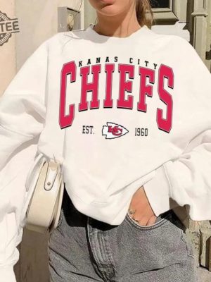 Chief Sweatshirt Kansas City Football Sweatshirt Chief Hoodie American Football Sweatshirt Kansas City Chiefs Fan Gifts Chiefs Karma Unique revetee 5