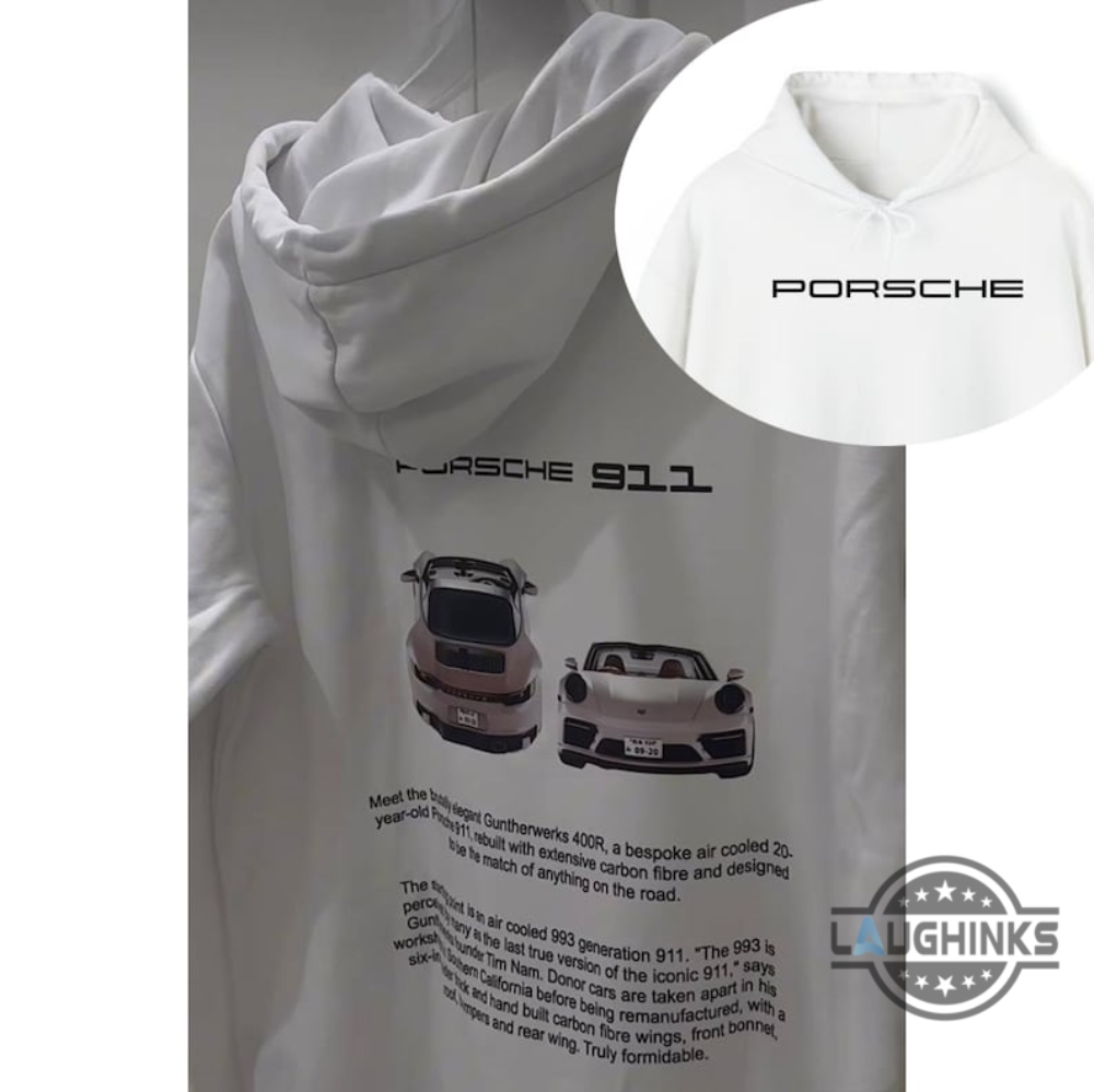 Pink Porsche Hoodie Tshirt Sweatshirt Mens Womens 2 Sided Pink Porsche 911 Premium Shirts 911 Gt3 Rs Need Money For Porsche Tee Shirt