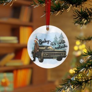 supernatural christmas ornaments baby its cold outside ceramic ornament dean winchester classic car holiday xmas tree decorations laughinks 1