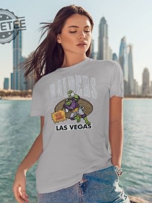 Tmnt Donatello Las Vegas Raiders Tshirt Tmnt Donatello Las Vegas Raiders Hoodie Sweatshirt Long Sleeve Shirt Unique revetee 3