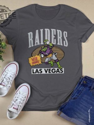 Tmnt Donatello Las Vegas Raiders Tshirt Tmnt Donatello Las Vegas Raiders Hoodie Sweatshirt Long Sleeve Shirt Unique revetee 4