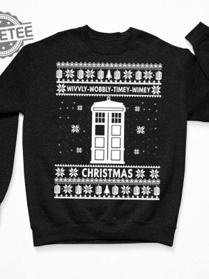 Wibbly Wobbly Timey Wimey Christmas Sweater Unique revetee 3