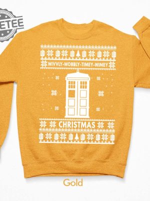 Wibbly Wobbly Timey Wimey Christmas Sweater Unique revetee 4