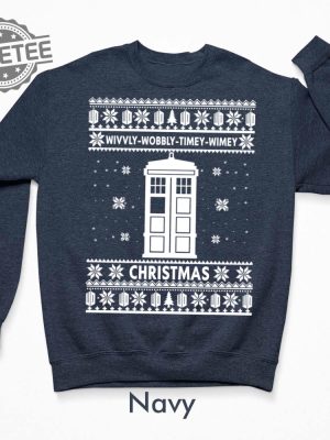 Wibbly Wobbly Timey Wimey Christmas Sweater Unique revetee 5