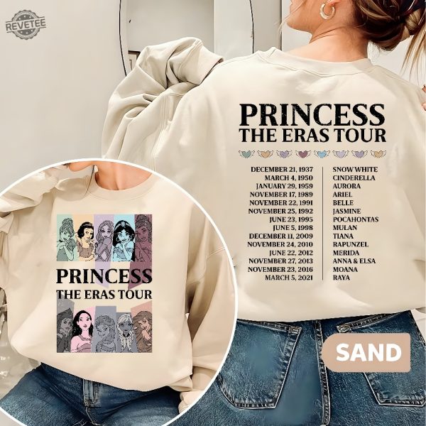 Princess Era Tour Shirt Disney Princess Characters Shirt Disney Princess Tour Shirt Disney Girl Trip Shirt Disneyland Shirt Unique revetee 2 1